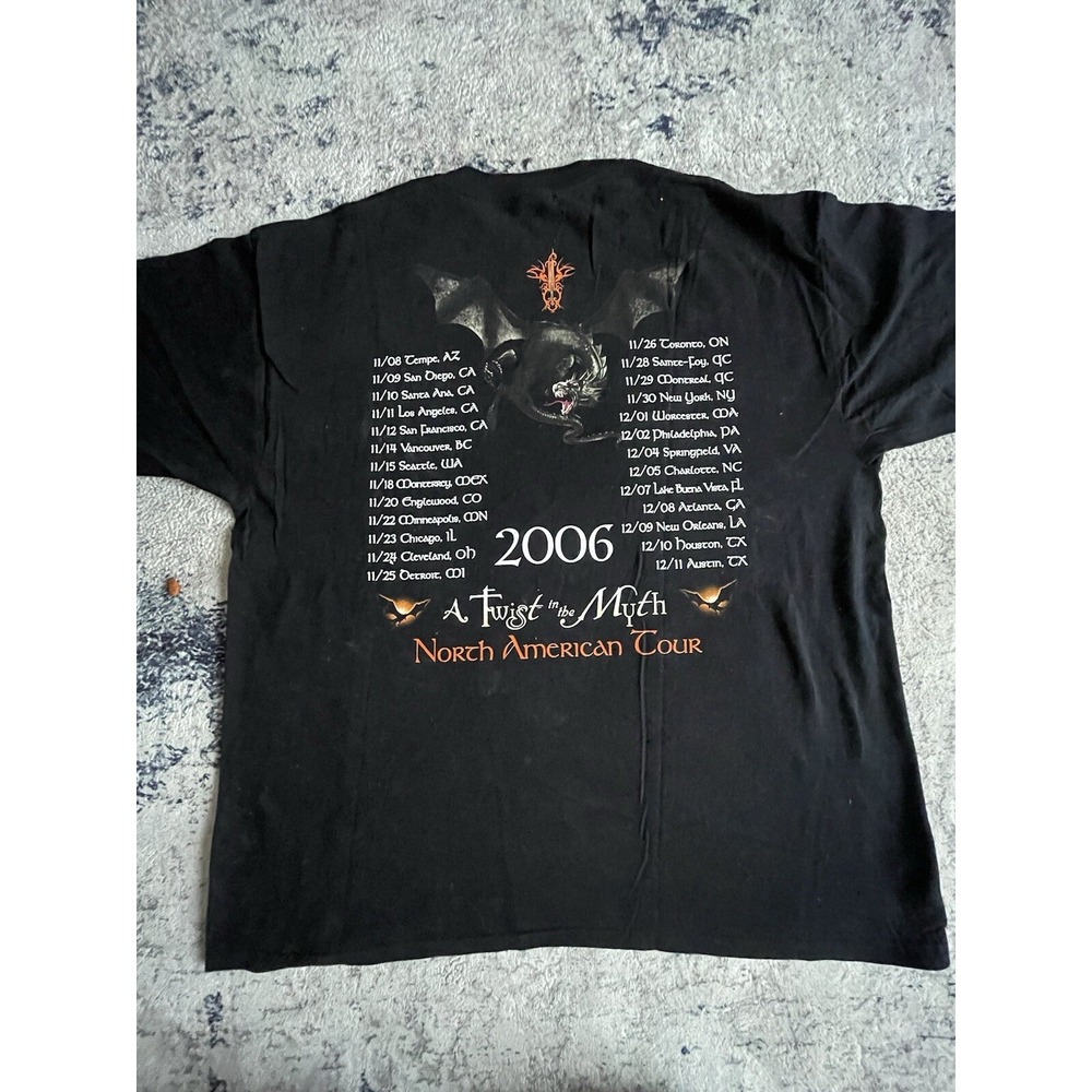 Blind Guardian 2006 A Twist In The Myth Tour T-Shirt Men's Size 2XL Double Sided - Picture 4 of 5